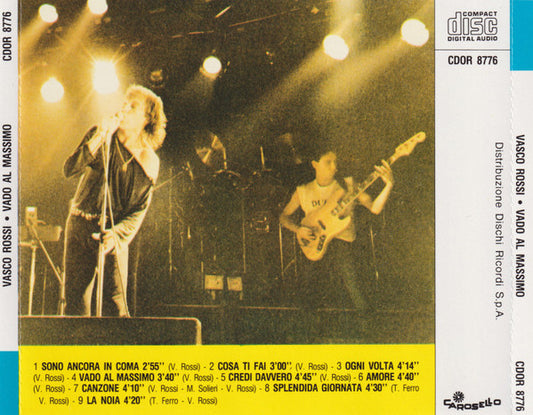 Vasco Rossi : Vado Al Massimo (CD, Album, RE, MPO)