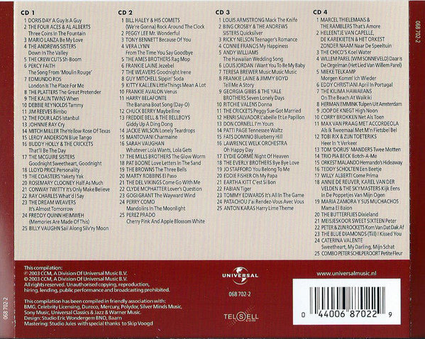 Various : 100 Hits Of The 50's (4xCD, Comp, Mono, RE)