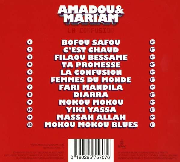 Amadou & Mariam : La Confusion (CD, Album)