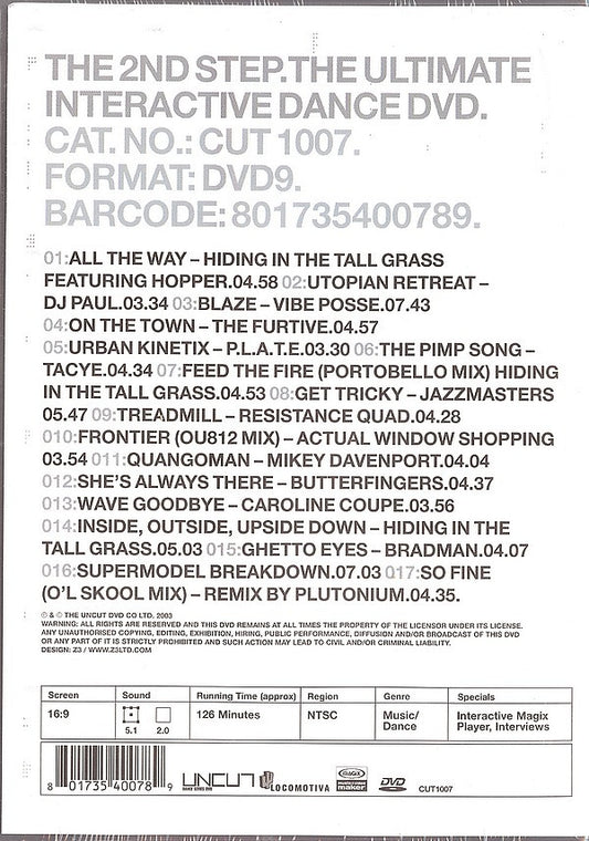 Various : The 2nd Step: The Ultimate Interactive Dance DVD (DVD-D, PAL)