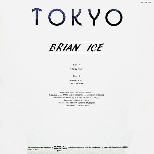 Brian Ice : Tokyo (12")