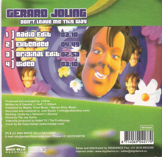 Gerard Joling : Don't Leave Me This Way (CD, Single, Enh)