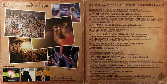 Armin van Buuren : Universal Religion Chapter 3 - Live From Armada At Ibiza (CD, Comp, Mixed)