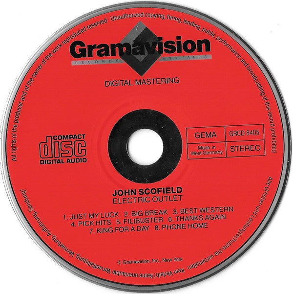 John Scofield : Electric Outlet (CD, Album, Red)
