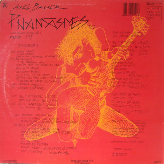 Axel Bauer : Phantasmes (12", Maxi, MPP)