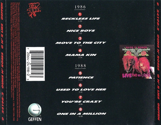 Guns N' Roses : G N' R Lies (CD, Album, RE)