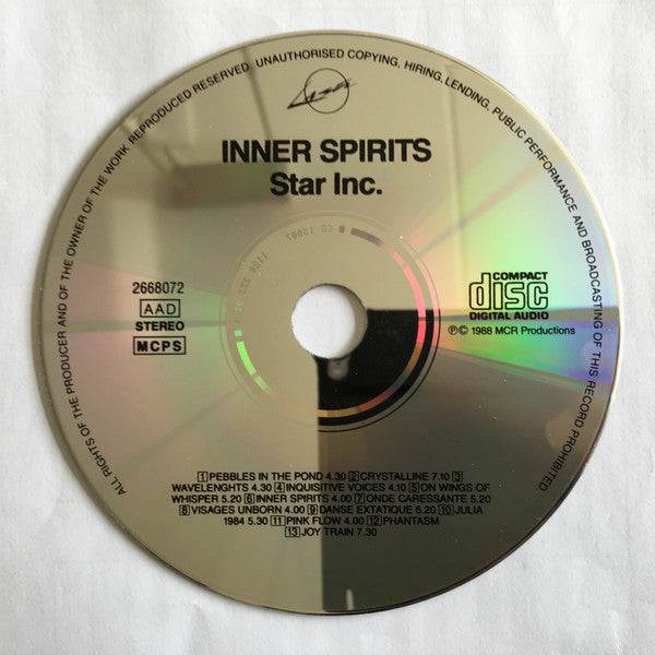 Star Inc. : Inner Spirits (Synthesizer Sounds By Star Inc.) (CD, Album)