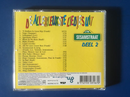 Sesamstraat : De Allerleukste Liedjes Deel 2 (CD, Comp, RE)