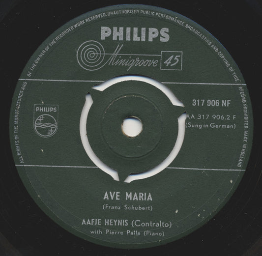Aafje Heynis : Ombra Mai Fu (Largo) (7")
