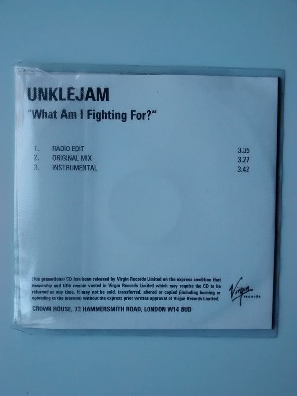 UnkleJam : What Am I Fighting For? (CDr, Single, Promo)