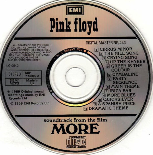 Pink Floyd : Soundtrack From The Film More (CD, Album, RE)