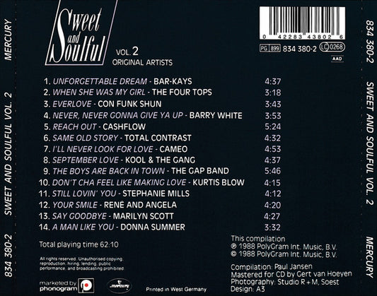 Various : Sweet And Soulful Vol.2 (CD, Comp)