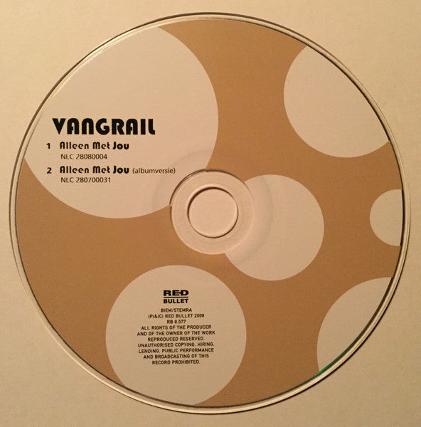 Vangrail : Alleen Met Jou (CD, Single)