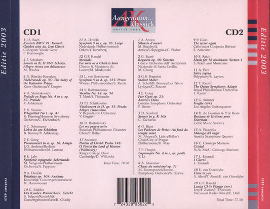 Various : Aangenaam... Klassiek - Editie 2003 (2xCD, Comp)