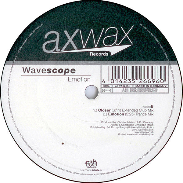 Wavescope : Emotion (12")