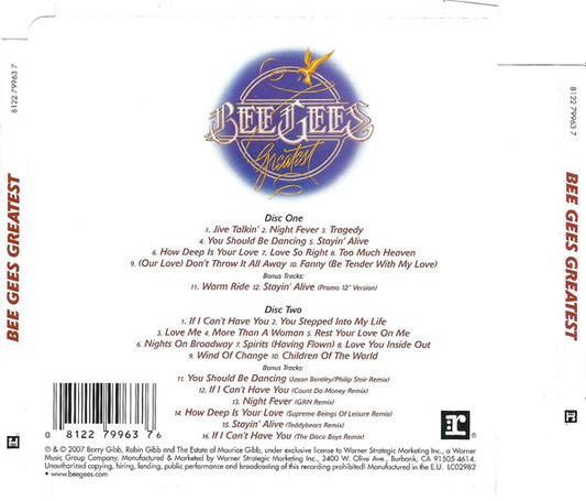 Bee Gees : Greatest (2xCD, Comp, RE, RM, Sup)
