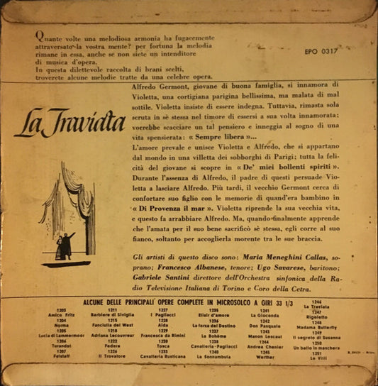 Giuseppe Verdi : La Traviata - Brani Scelti Dall'Opera (7", Comp)