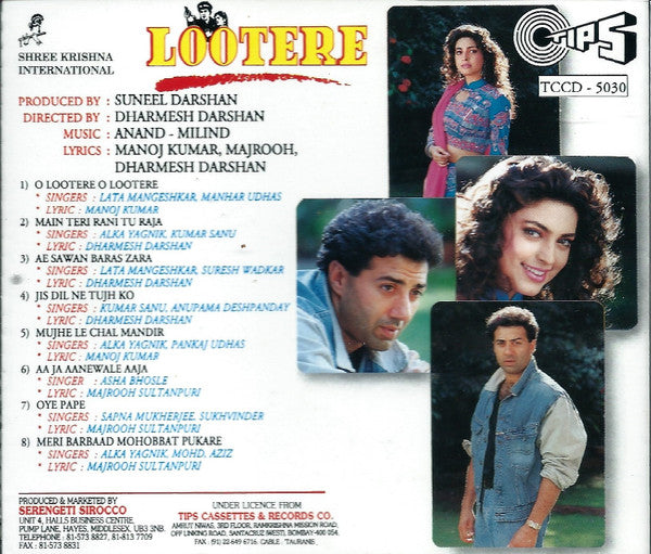 Anand Milind : Lootere (CD, Album)