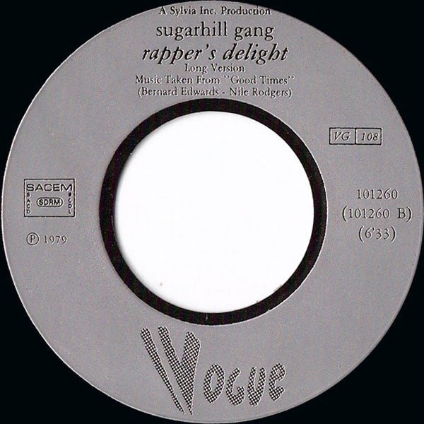 Sugarhill Gang : Rapper's Delight (7", Single, Inj)