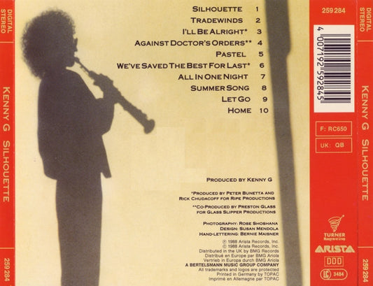Kenny G (2) : Silhouette (CD, Album)
