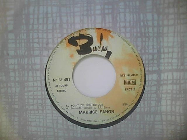 Maurice Fanon : Chanson Pour Toi (7", Single)
