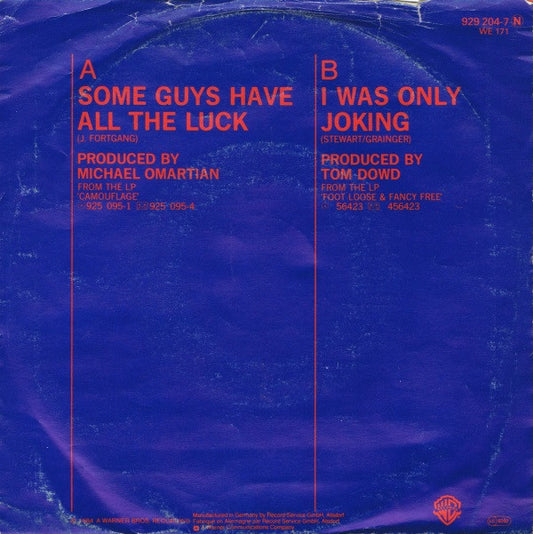 Rod Stewart : Some Guys Have All The Luck (7", Single)