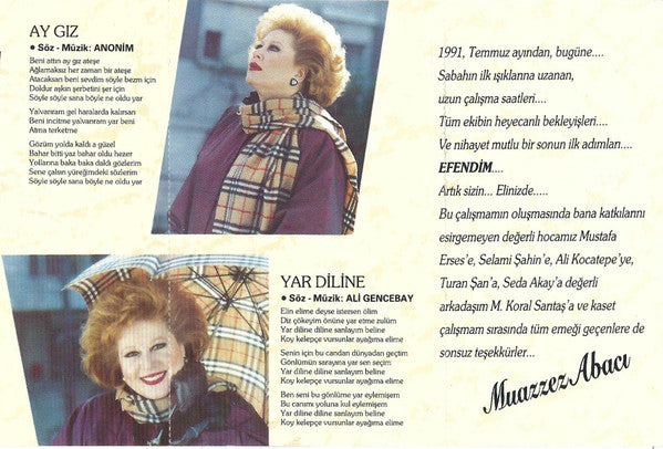 Muazzez Abacı : Efendim (Cass, Album)