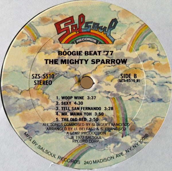 Mighty Sparrow : Boogie Beat '77 (LP, Album)