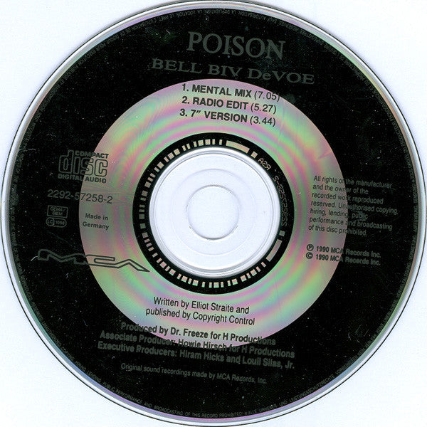 Bell Biv Devoe : Poison (CD, Maxi)