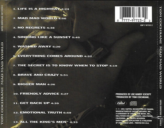 Tom Cochrane : Mad Mad World (CD, Album)