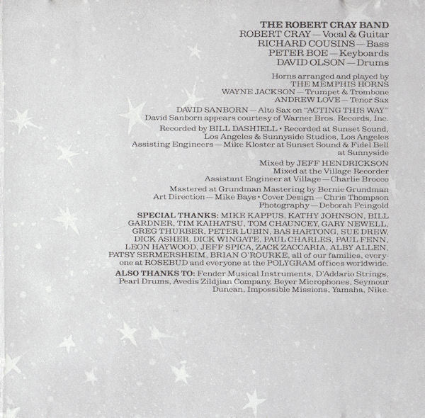 The Robert Cray Band : Don't Be Afraid Of The Dark (CD, Album)