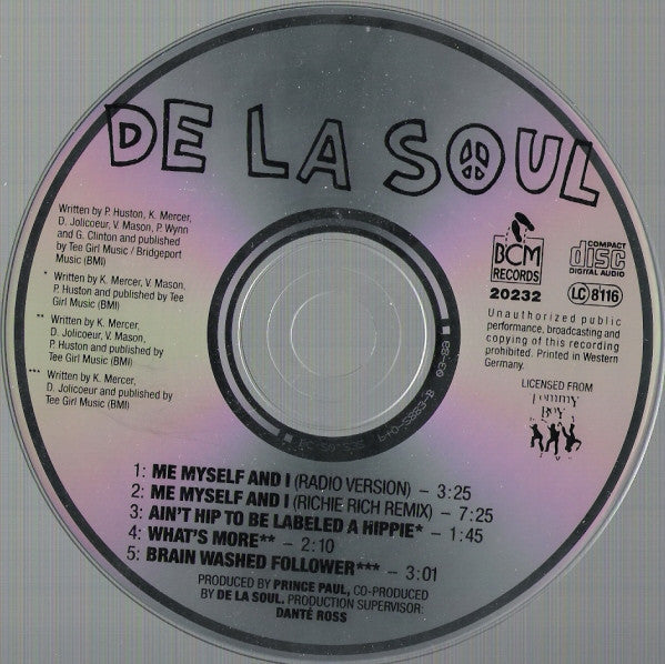 De La Soul : Me Myself And I (CD, Maxi)