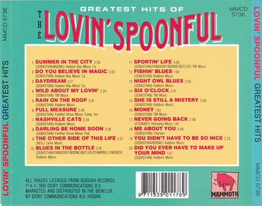 The Lovin' Spoonful : Greatest Hits Of The Lovin' Spoonful (CD, Comp)