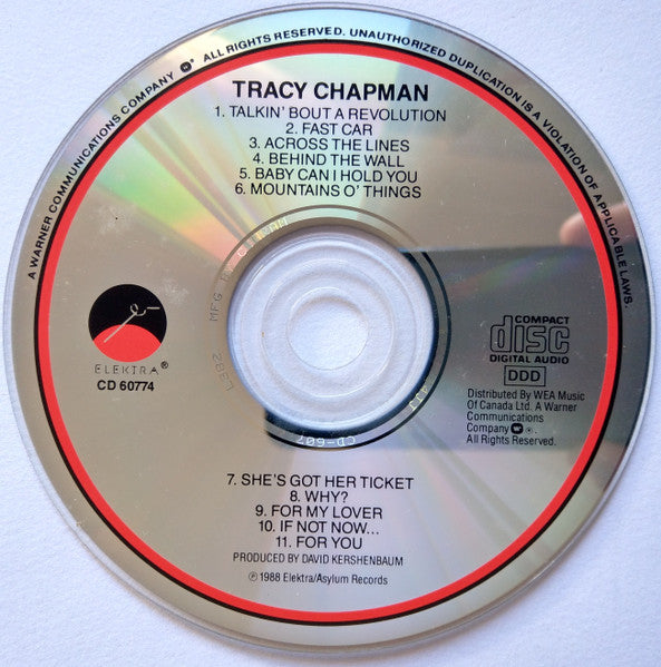Tracy Chapman : Tracy Chapman (CD, Album, RE)