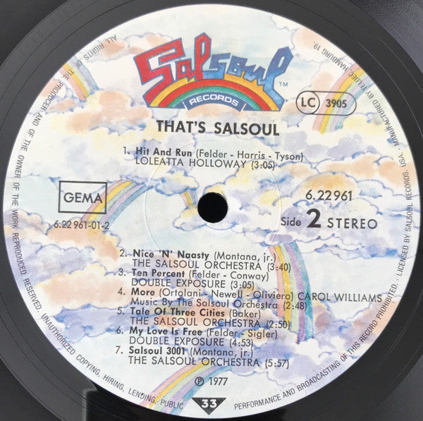 Various : That's Salsoul (LP, Comp)