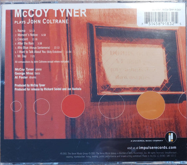 McCoy Tyner : Plays John Coltrane (CD, Album)