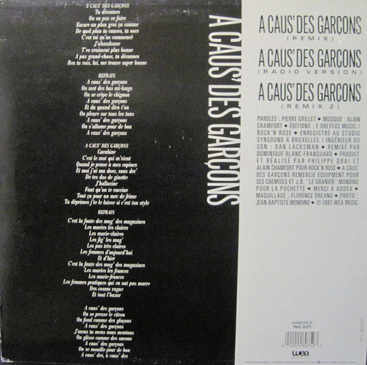 A Caus' Des Garçons : A Caus' Des Garçons (12", Maxi)