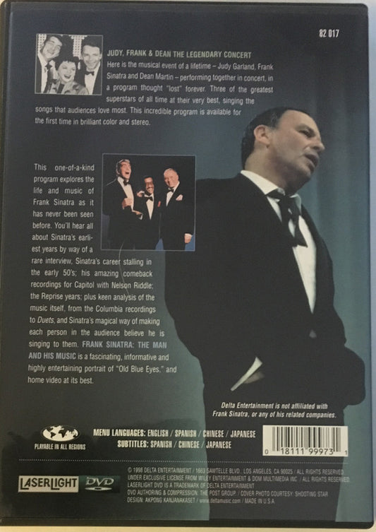 Frank Sinatra : Judy, Frank & Dean- The Legendary Concert / The Man And His Music (DVD, Comp)