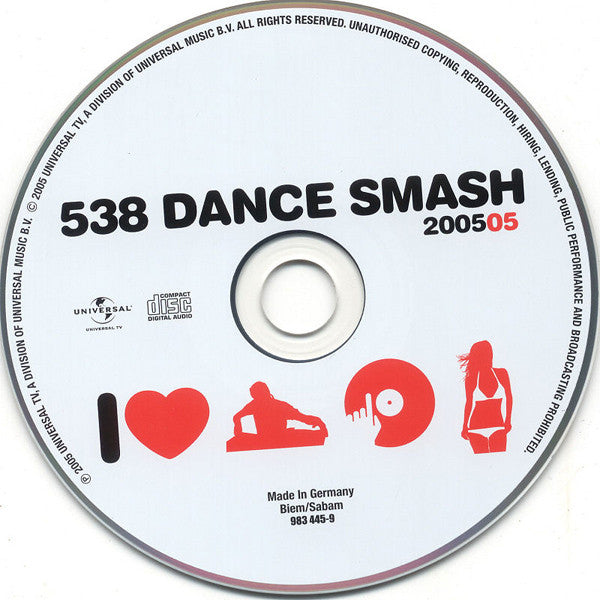 Various : 538 Dance Smash 2005-05 (CD, Comp)