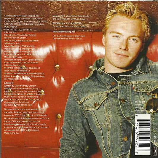 Ronan Keating : Life Is A Rollercoaster (CD, Single)