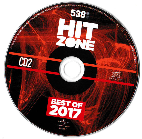 Various : 538 - Hitzone - Best Of 2017 (2xCD, Comp)