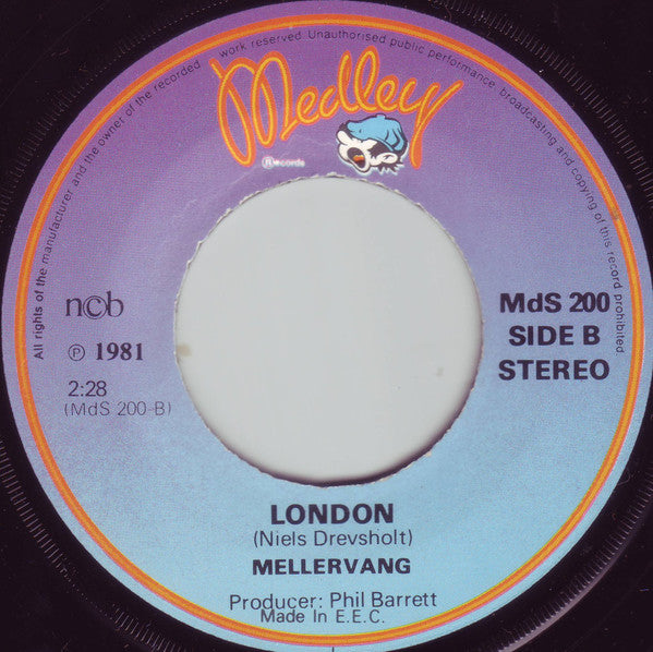 Mellervang : Nu Er Det Jul Jul Jul / London (7", Single)