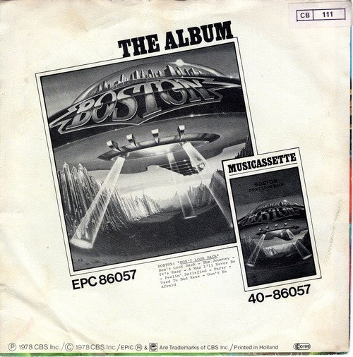 Boston : Don't Look Back (7", Single)