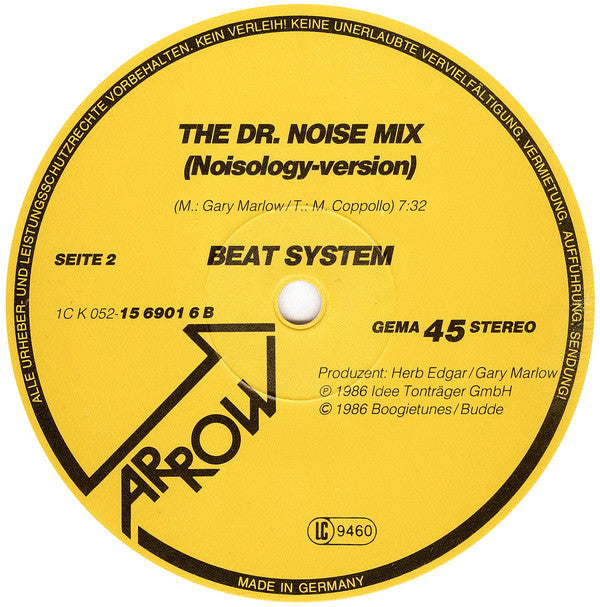 Beat System (7) : The Noise Dance (Special DJ-Mix) (12", Maxi, Ltd, Whi)