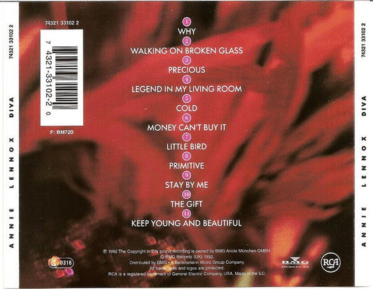 Annie Lennox : Diva (CD, Album, RE)