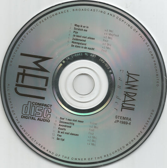 Jan-Paul van der Meij : Jan Paul van der Meij (CD, Album)