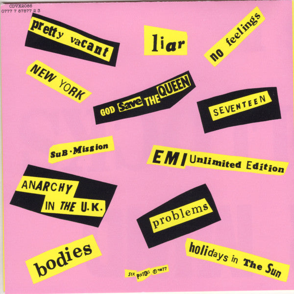 Sex Pistols : Never Mind The Bollocks Here's The Sex Pistols (CD, Album, RE, RM)