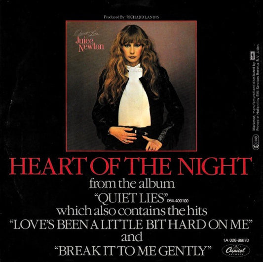 Juice Newton : Heart Of The Night (7", Single)
