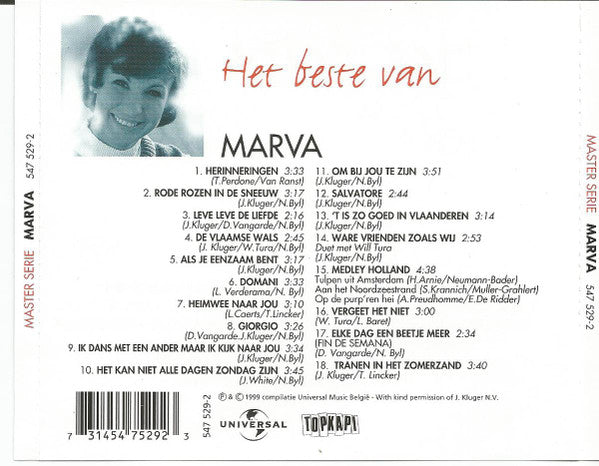 Marva : Het Beste Van (CD, Album, Comp)