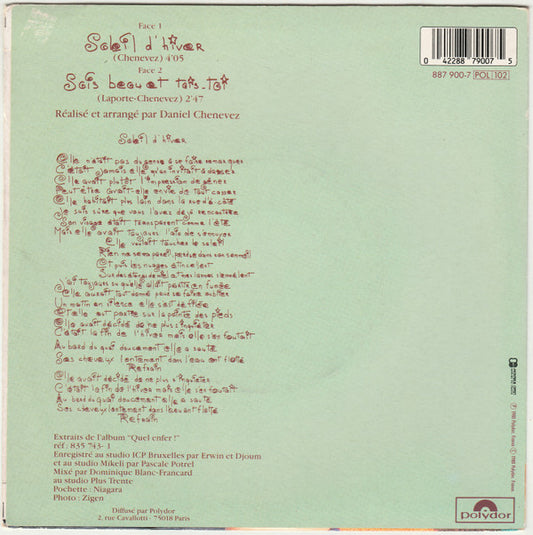 Niagara (2) : Soleil D'hiver (7", Single)